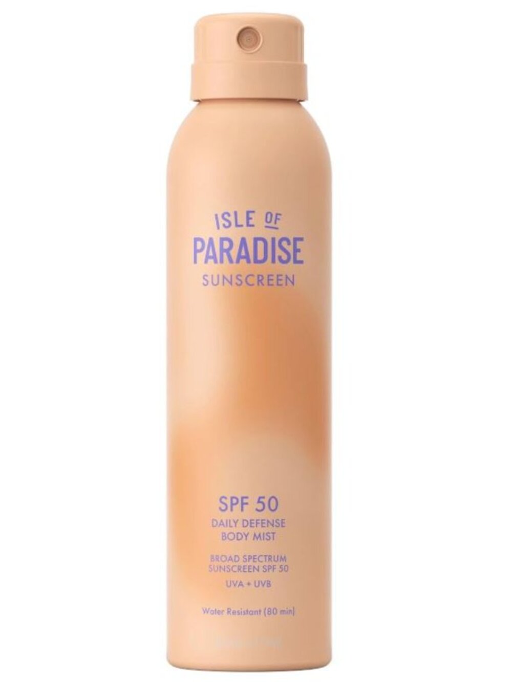 NEW Isle of Paradise Daily Defense Body Mist Sunscreen Spray SPF 50 6 fl. oz.